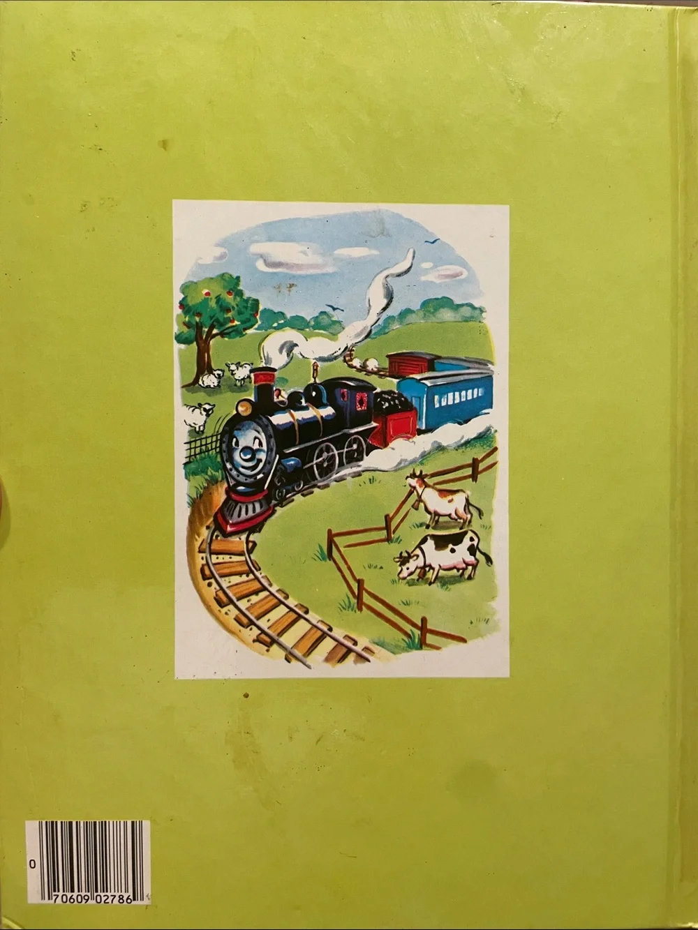 Benjie Engie Kids Storybook - Bright Blue & Red Train Cover